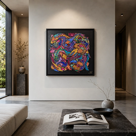 Swirling fishes