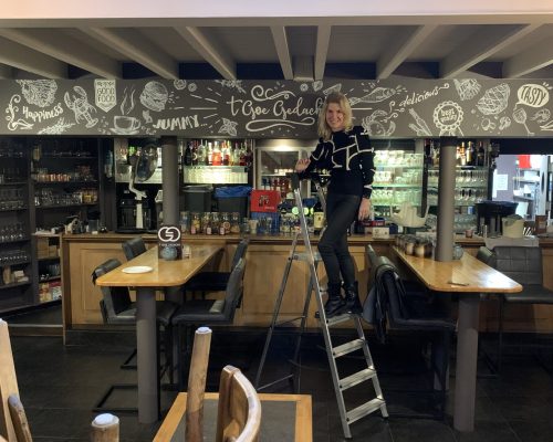 muurschildering Restaurant 't Goe gedacht' in Haacht3